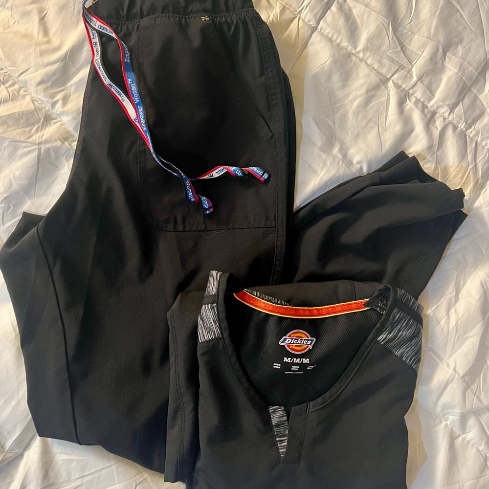 Dickies Black Scrub Set